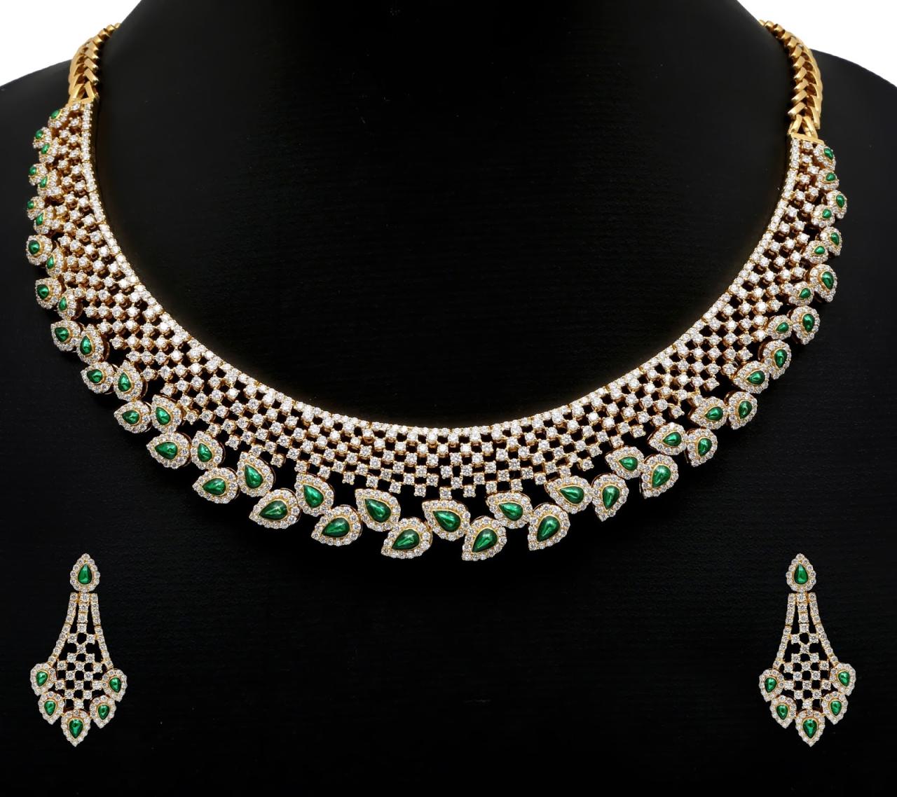 Stunning Bridal Diamond Necklace Set - Jewellery Designs Jewellery Product Launch Strategies That Work